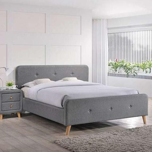 Latest Italian Design Bedroom Furniture Double King Size Upholstered Bed