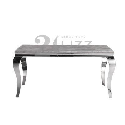 Wholesale High End Modern Home Hotel Dining Room Furniture Rectangle Sintered Stone Dining Table