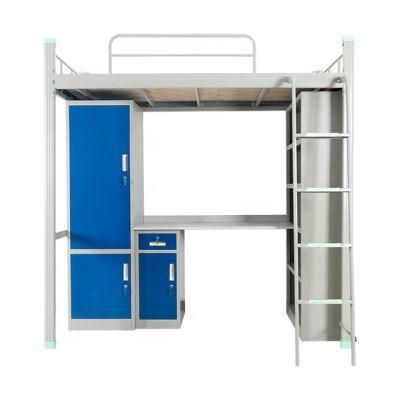 Dormitory Furniture Customized School Steel Bunk Bed with Desk