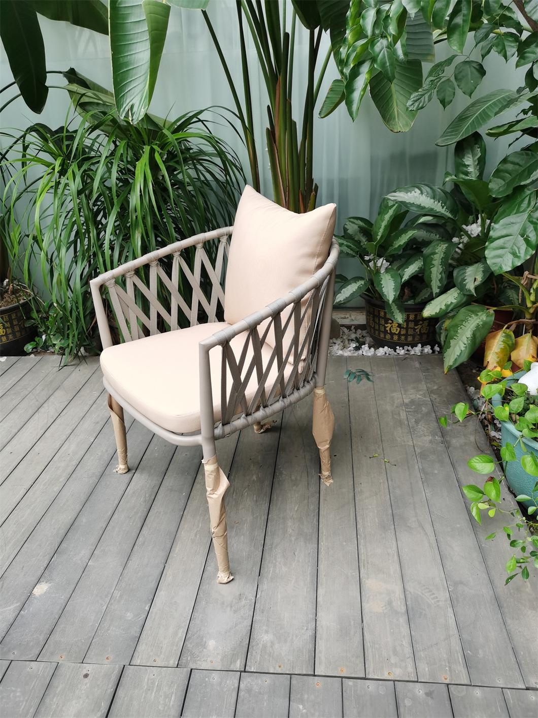 Modern Style Rattan Outdoor Patio Garden Outdoor Rattan Aluminum Furniture Chair
