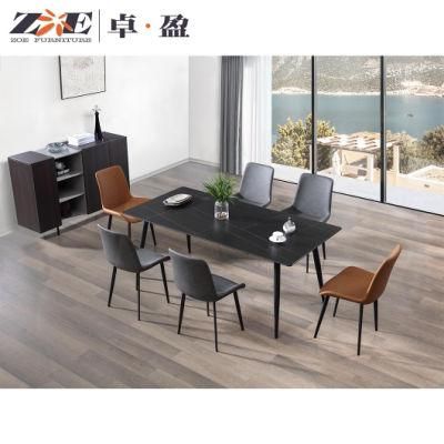OEM Modern Design House Home Furniture Sintered Stone Plate Top Dining Furniture Set Table and Chair