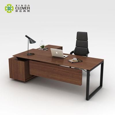 Modern Contemporary Office Furniture Melamine Desktops L Shaped Wood Executive Desk