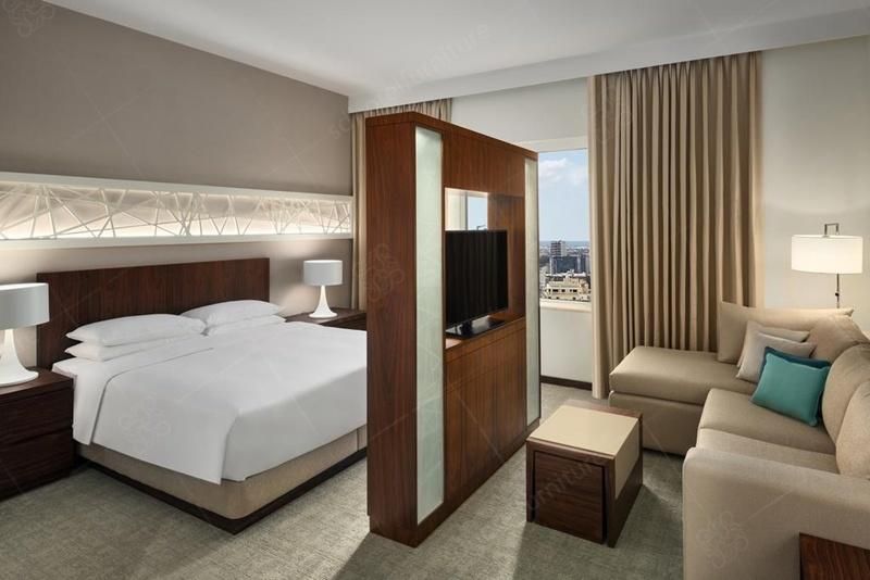 Wooden Hotel Bedroom Furniture Custom Made 5 Star Saudi Arabia Hotel Project Furniture
