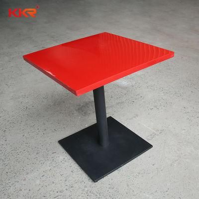 Artificial Stone Dining Room Table Set Custom Solid Surface Table