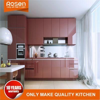 Modern Simple Design High End Waterproof PVC Kitchen Cabinet Furniture