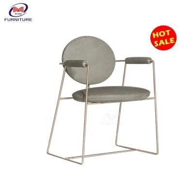 Modern Hotel Velvet Cafe Stainless Steel Table and Chair for Sale