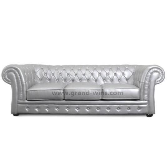 Modern Custom Solid Wood Knockdown Leisure Velvet Chesterfield Sofa 2 Seater