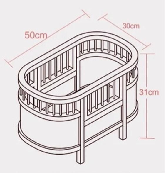 Beautiful Chilrden Room Furniture Mini Wood Bed for Baby