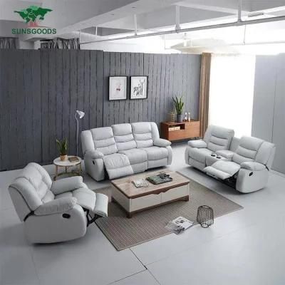 Sectional Wholesale Italian Modern Living Room Furniture Reclining Wood Leather Sofa