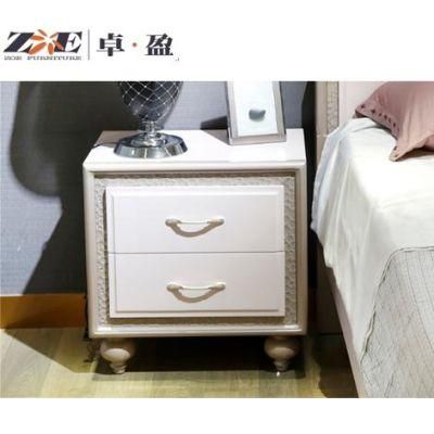 Modern Fashion Design Royal Hotel Project Bedroom Furniture Bed Side Night Table