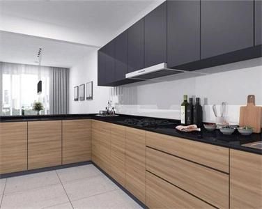 Light Luxury Design Multifunctional Waterproof Melamine Kitchen Cabinet