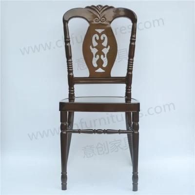 New Design Cast Aluminum Black Napoleon Chair for Party Event Yc-A51