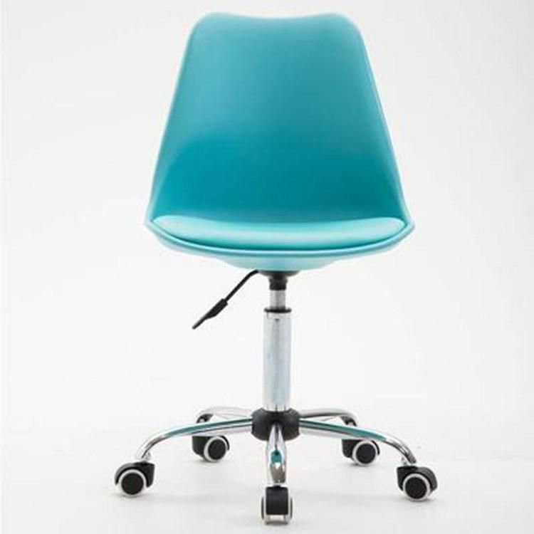 Modern Furniture Leisure Nails Wheel Chaise Home Plastic Online Salle a Manger Swivel Office Dining Chairs