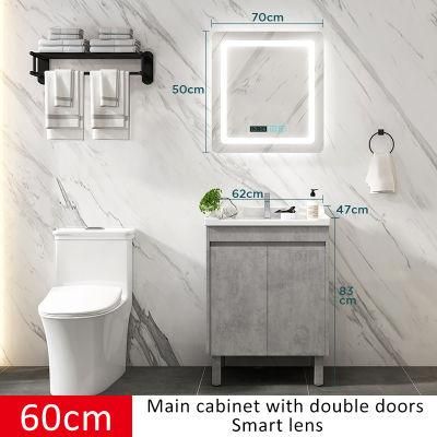 Modern Solid Wood Bathroom Mirror Cabinet Combination and Bathroom Vanities