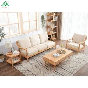 Solid Wooden Frame Sofa Set for Home Use and Hotel Public Area