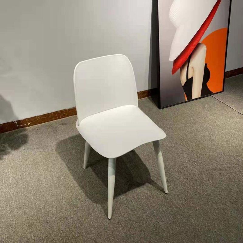 Stackable Plastic PP Hotel Restaurant Dining Chair with Steel Base