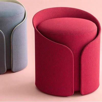 2020 New Moulded Injection Foam Round Column Pouf Bar Stool