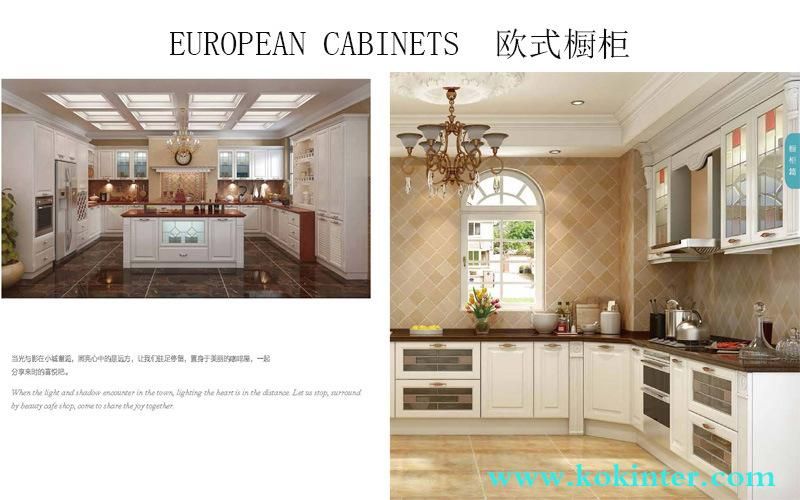 MDF/MFC/Plywood Particle Board European Kitchen Cabinets of Kok012