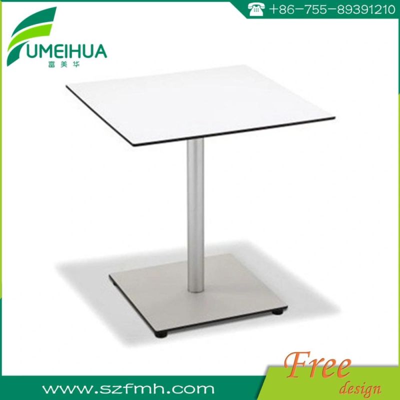 High Quality Matte Light Grey HPL Dining Room Tables