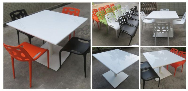 Customized Solid Surface Food Court Restaurant Table