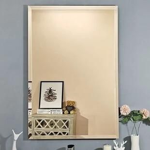 5mm 20&prime;&prime;x30&prime;&prime; Round Oval Rectangle Frameless Wall Decoration Vanity Bathroom Mirror with Hanger