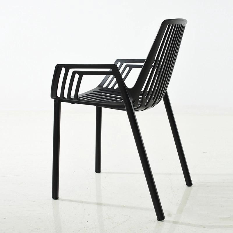 Modern Aluminum Restaurant Chair with Arm for Outdoor (SP-MC056)