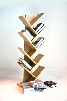 Modern Three Shaped Bookshelf Design Woden MDF Bookshelf