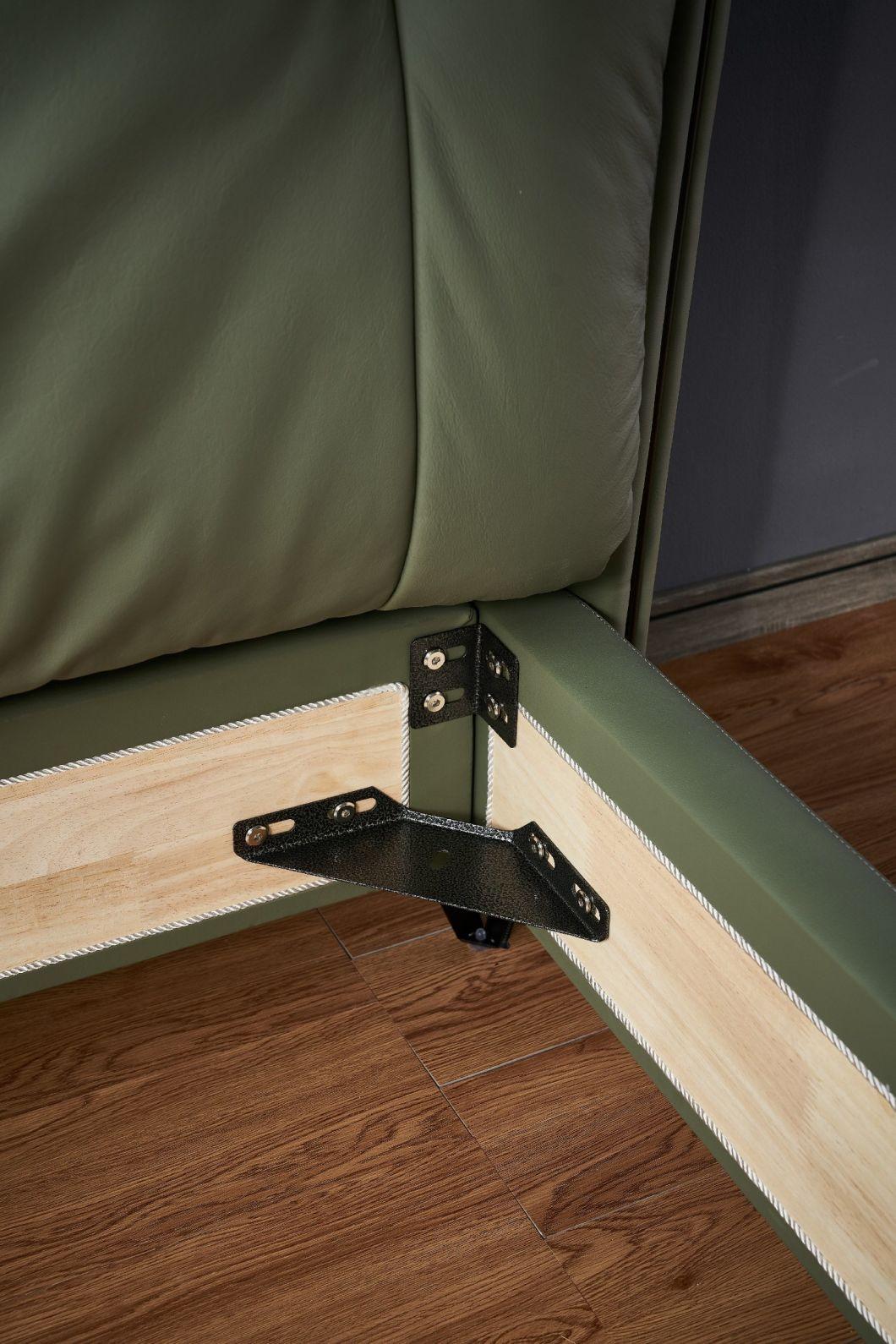 Modern Bedroom Furniture Beds Green Bed King Bed for Villa a-Mf004