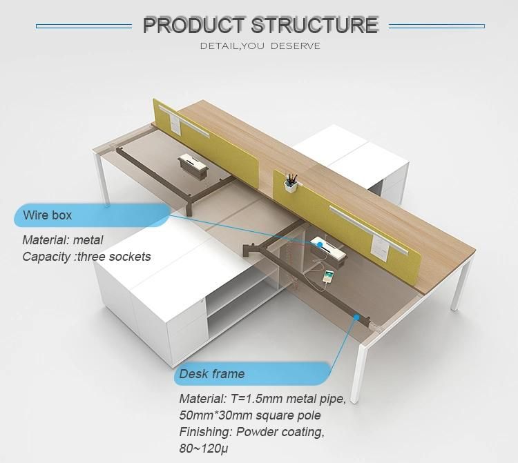 Office Furniture Boss Design Cabinet Table Simple Modern Double Office Computer Desk