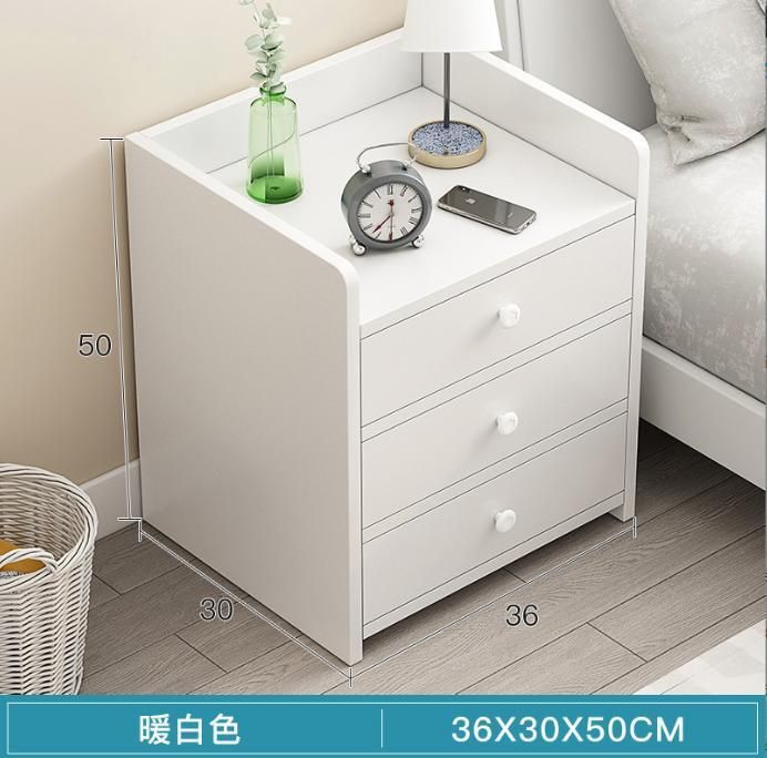 Bedside Table Simple Modern with Lock Mini Small Locker Home Bedroom Bedside Storage Cabinet