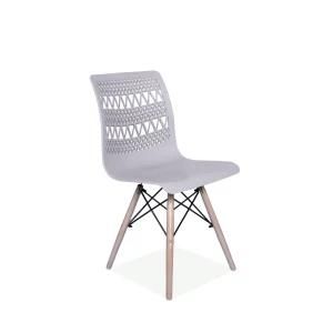 Wholesale Modern Home Hotel Restaurant Furniture Set Furmiture Wooden Legs Plastic Dining Chairs