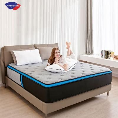 Wholesale Price Spring Mattress King Double Queen Cooling Density Foam Mattress Roll up in a Box for Bed Set