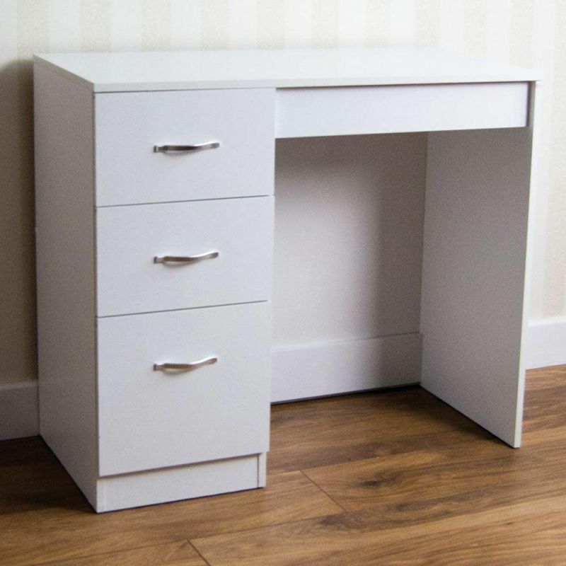 Melamine Laminated Board 3 Drawer Dressing Table