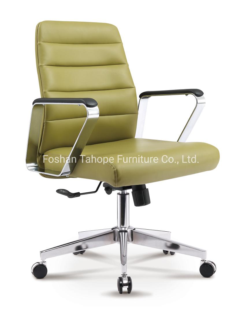 Low Back Swivel Style Modern Office Ergonomic Executive Leather Chair Optional Colors