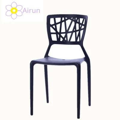 Modern Cheap Stackable Colorful Italian Design PP Plastic Dining Chairs Without Arms