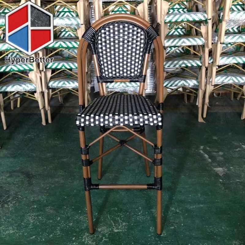 Green Plastic Rattan Coffee Chairs Exterior Coffee Chairs