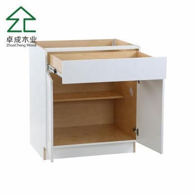 China Made White Oak Wood Kitchen Cabinets