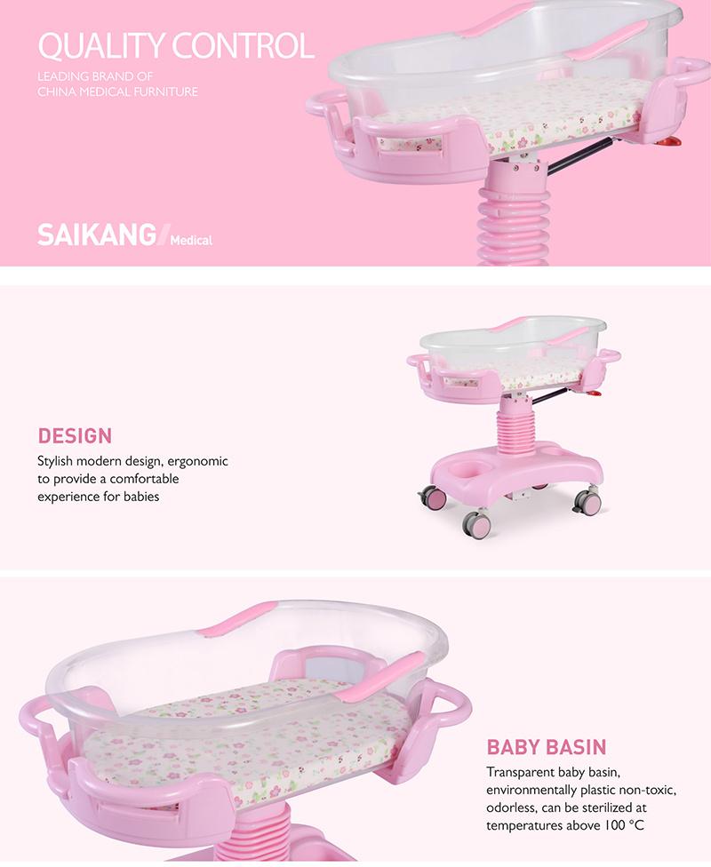 X01-1 China Supplier Hospital Comfortable Baby Crib Easy to Move
