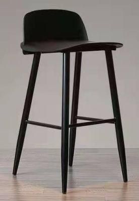 Modern Design Full Plastic Various Color High Counter Chair Barstool