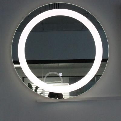 Vanity Wall Mount Adjustable Colour Temperature LED Lighted Bathroom Mirror with Defogger