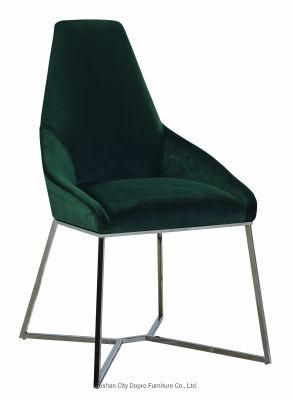 Leisure Chair in Golden Stainless Steel Frame Hotel Furniture