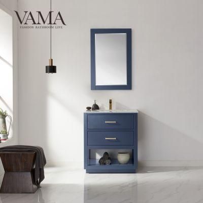 Vama 30 Inch Modern American Floor Standing Bathroom Furniture with Mirror 532030