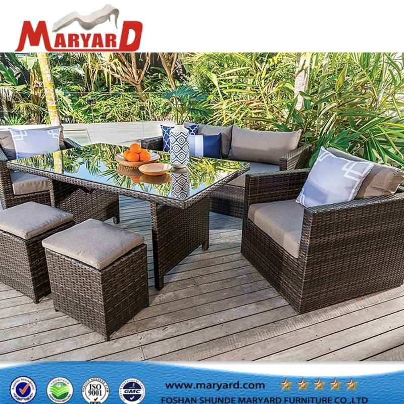 Modern Aluminum Rattan Wicker Garden Outdoor Furniture Patio Hotel Lounge Sofa