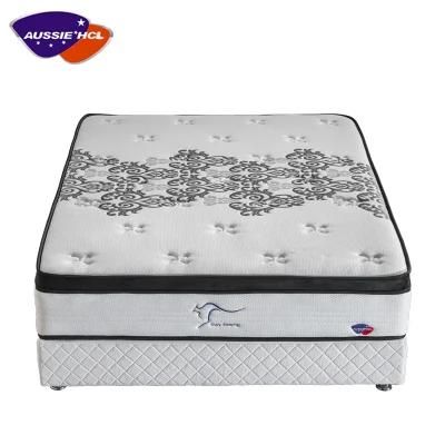 Best Factory Aussie Roll up Pocket Spring Hotel Mattresses Double King Size Bed Latex Memory Foam Mattress in a Box