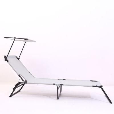 Outdoor Camping Folding Bed Siesta Lounge Portable Travel Beach Bed