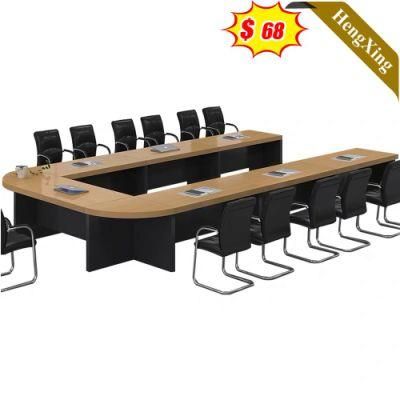 Movable Office Furniture Melamine Meeting Promotion Table Price U Shape Conference Table