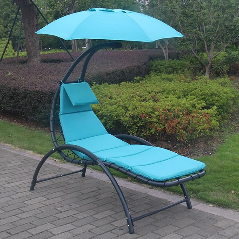 Outdoor Helicopter Swing Chair with Replaceable Cushion