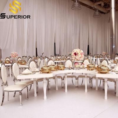 Hotel Luxury Event Furniture Gold Stainless Steel Banquet Wedding Chairs