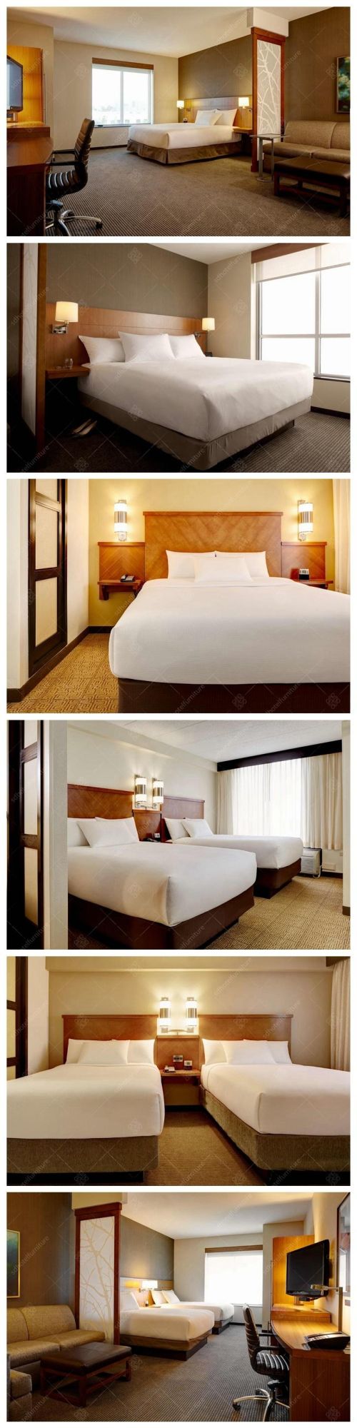Wooden Hampton Hotel Bed Head Furniture for Motel Hotel Room Furniture