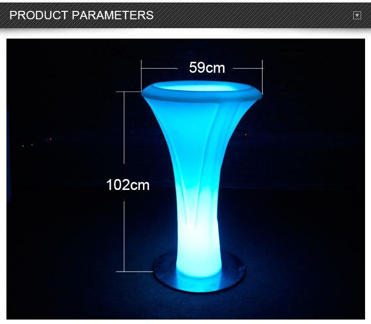 LED Lighted Cocktail Table Lighted Bar Furniture Atmosphere Furnitures